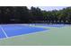 Well-lit community tennis courts perfect for daytime or evening play, promoting an active lifestyle at 2350 Shore View Nw Way, Suwanee, GA 30024