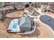 Aerial view of the backyard oasis featuring a pool and patio area at 2994 Ash Grove Sw Dr, Conyers, GA 30094