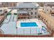This backyard features a pool, a multi-level deck, and a fenced yard that is perfect for outdoor living at 2994 Ash Grove Sw Dr, Conyers, GA 30094