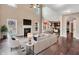 Inviting living room with high ceilings, fireplace, and open-concept design at 2994 Ash Grove Sw Dr, Conyers, GA 30094