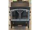 Close up shot of a black wood burning stove at 406 Vivian Way, Woodstock, GA 30188