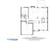 Detailed floor plan showcasing the layout of the home, including the kitchen, living room, and bedrooms at 7095 Evening Dew Dr, Cumming, GA 30028