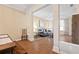 Bright living room featuring dining area with wood floors and natural light at 1065 Dalby Way, Austell, GA 30106