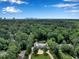 Estate surrounded by lush greenery offers privacy and seclusion with city views in the distance at 3625 Tuxedo Nw Rd, Atlanta, GA 30305