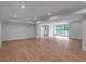 Open basement featuring light-colored hardwood floors and recessed lighting at 3625 Tuxedo Nw Rd, Atlanta, GA 30305
