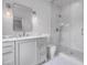Elegant bathroom with marble walk-in shower, modern vanity, and stylish fixtures at 3625 Tuxedo Nw Rd, Atlanta, GA 30305