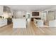 Elegant kitchen featuring a marble island, custom cabinetry, and state-of-the-art appliances at 3625 Tuxedo Nw Rd, Atlanta, GA 30305