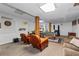 Spacious basement with a pool table, seating area, and carpeted floors, ideal for entertaining at 410 Lima Ct, Woodstock, GA 30188