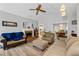 Comfortable living room featuring a fireplace, hardwood floors, and neutral colors at 410 Lima Ct, Woodstock, GA 30188