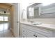 Bathroom with vanity and a mirror is well-lit, showcasing the space and design at 139 Merritt Se St, Marietta, GA 30060