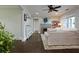 Inviting living room with hardwood floors, ceiling fan, and a view of the fireplace at 139 Merritt Se St, Marietta, GA 30060