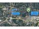 Aerial view highlights the property's location, a short drive from downtown Alpharetta at 2300 Newport Lndg, Atlanta, GA 30009