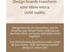 Text about using design boards to visualize your dream home at 2300 Newport Lndg, Atlanta, GA 30009