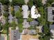 An aerial view of the complex and surrounding streets of with lush greenery and convenient parking at 272 14Th St # 23, Atlanta, GA 30309
