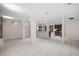 Spacious Basement with open floor plan, large-format tiles, and partially finished kitchen at 272 14Th St # 23, Atlanta, GA 30309