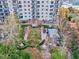 Aerial view showcasing landscaped gardens, walking paths, and outdoor seating areas at 2950 Mount Wilkinson Se Pkwy # 505, Atlanta, GA 30339
