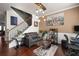 Well-lit living room featuring hardwood floors and a comfortable seating area at 1222 Lavista Ne Cir, Atlanta, GA 30324