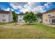 Spacious backyard with grass and mature tree in a neighborhood setting, great for entertaining at 2000 Redwood Trce, Ellenwood, GA 30294