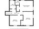 Second-floor floor plan features a primary bedroom, two bedrooms, a hall, and two bathrooms at 2814 Lloyd Rd, Decatur, GA 30034