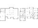 Detailed floor plan showcasing the layout of the basement level and first floor, including garage and bedrooms at 939 Whistler Ln, Canton, GA 30114
