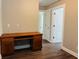 Office space with built-in desk and wood floors at 1714 Boulder Walk Se Ln, Atlanta, GA 30316