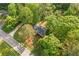 Aerial view of property showing the home with large lot and proximity to the road at 474 Upper Burris Rd, Canton, GA 30114