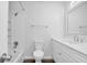 Clean and bright bathroom with modern fixtures, vanity, and shower-tub combination at 6625 Peppermill Ln, South Fulton, GA 30349
