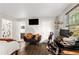 Spacious bedroom features a love seat, and office area with a view into the ensuite bath at 6900 Roswell Rd # 3N, Atlanta, GA 30328