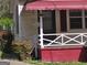 Close up shot of front porch with porch sign at 1243 Hill Nw St, Conyers, GA 30012