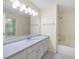 Bathroom with a single sink vanity and updated fixtures at 3684 Regent Nw Dr, Kennesaw, GA 30144