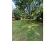 Expansive backyard featuring lush green grass and mature trees, offering a serene outdoor space at 4305 Evans Farms Dr, Cumming, GA 30040