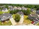 Aerial view of well-maintained homes with mature trees and landscaped yards in a residential neighborhood at 40 Wimberly Way, Covington, GA 30016