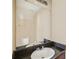 Well-lit bathroom with a large mirror, and a modern faucet, ready for your personal touch at 40 Wimberly Way, Covington, GA 30016