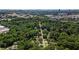 Stunning aerial view showcases the neighborhood's lush greenery and close proximity to Atlanta at 962 Cardova Ne Dr, Atlanta, GA 30324