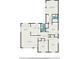 Detailed floor plan showcasing the layout of the home, including the kitchen, bathrooms, bedrooms, and living spaces at 962 Cardova Ne Dr, Atlanta, GA 30324