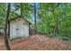 Outdoor shed with access to the backyard at 962 Cardova Ne Dr, Atlanta, GA 30324