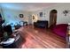 Open-concept living room featuring hardwood floors and ample natural light at 260 Manning Sw Rd # 42, Marietta, GA 30064