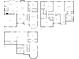 Detailed floor plan showcasing the layout of all three stories of the house at 4345 Park Brooke Trce, Alpharetta, GA 30022