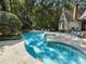 Backyard view of pool, spa and seating areas at 4375 Mount Paran Pkwy Nw, Atlanta, GA 30327