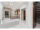 Large main bathroom with a free-standing tub and vanity at 4375 Mount Paran Pkwy Nw, Atlanta, GA 30327
