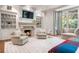 Main bedroom with a fireplace and decorative shelves at 4375 Mount Paran Pkwy Nw, Atlanta, GA 30327