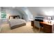 Charming bedroom featuring a sloped ceiling, neutral decor, and a cozy reading nook at 130 River Ne Lndg, Sandy Springs, GA 30350
