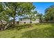 Spacious backyard with lush green grass, mature trees offering shade, and a charming fence enclosing the property at 1926 Lakewood Se Ter, Atlanta, GA 30315