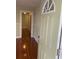View of the entry hallway featuring beautiful trim detail and hardwood flooring at 1162 Sims St, Atlanta, GA 30310
