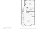 First floor plan with a living room, kitchen, bedroom, and bathroom at 1785 Fielding Way, Hampton, GA 30228