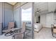 Relax on your private balcony with comfortable seating that leads into the serene bedroom at 3630 Peachtree Rd # 1909, Atlanta, GA 30326