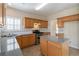 Kitchen featuring a center island and gas range at 7325 Thoreau Cir, Atlanta, GA 30349