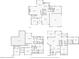 Complete floorplans of the house showing the basement, first floor, and second floor layouts at 1424 Brighton, Loganville, GA 30052