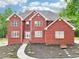 Stately two-story red brick home featuring a well-manicured lawn and beautiful landscaping at 1424 Brighton, Loganville, GA 30052