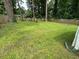 Spacious backyard featuring a large grassy area, tall trees and wood privacy fence at 1909 Cindy Dr, Decatur, GA 30032